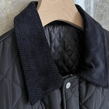 Load image into Gallery viewer, 3D Pocket Diamond-patterned Collar Cotton Coat