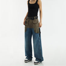 Load image into Gallery viewer, Multi-pocket Paneled Work Jeans