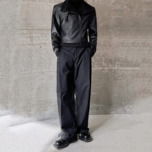 Load image into Gallery viewer, Retro Stand Collar PU Leather Thickened Short Jacket