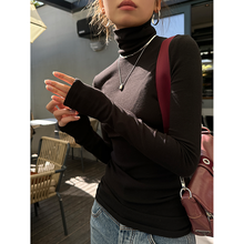 Load image into Gallery viewer, High Collar Thin Knitted Bottoming Shirt
