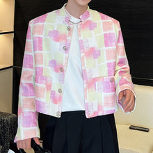 Load image into Gallery viewer, Pink Smudged Cropped Jacket