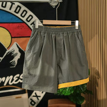 Load image into Gallery viewer, Color-blocked Rolled-up Water-repellent Shorts
