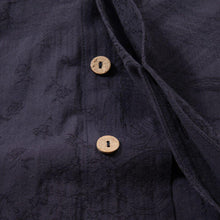 Load image into Gallery viewer, Cotton and Linen Jacquard Vintage Half Sleeve Shirt
