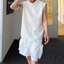 Load image into Gallery viewer, Pile Neck Sleeveless Vest Tops