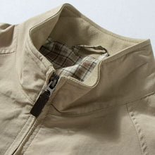 Load image into Gallery viewer, Retro Stand-up Collar Plaid Lining Jacket