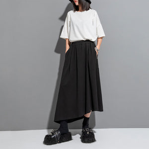 Irregular Elastic A-line Skirt