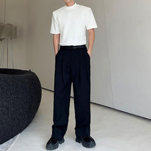 Load image into Gallery viewer, Shoulder Pads Slim Fit Short Sleeve Tops