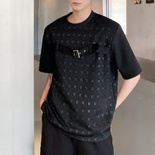 Load image into Gallery viewer, Diamond Print Buckle T-shirt