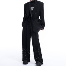 Load image into Gallery viewer, Striped Loose Double-breasted Suit Jacket