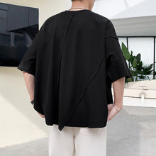 Load image into Gallery viewer, Dark Dropped Sleeves Irregular T-Shirt