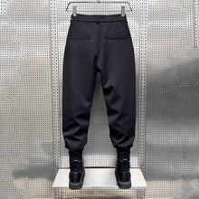 Load image into Gallery viewer, High Waisted Black Casual Trousers