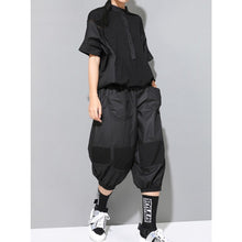 Load image into Gallery viewer, Women's Loose Batwing Sleeve Lace Patchwork Cutout Top