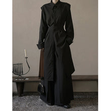 Load image into Gallery viewer, Adjustable Waistband Slits Long Shirt