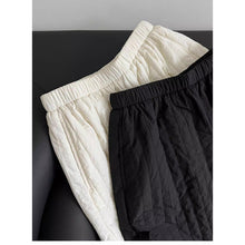 Load image into Gallery viewer, Quilted Striped Cropped Casual Trousers