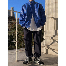 Load image into Gallery viewer, Stand Collar PU Leather Jacket