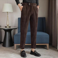 Load image into Gallery viewer, Chenille Naples Casual Straight-leg Suit Trousers