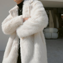 Load image into Gallery viewer, Winter Long Thick Faux Plush Coat