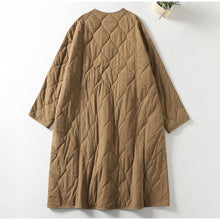 Load image into Gallery viewer, Quilted Crew Neck Loose Retro Jacket