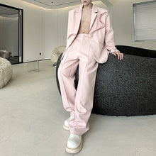 Load image into Gallery viewer, French Rose-ribbon Suit Jacket Straight-leg Casual Trousers Two-piece Set