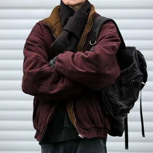 Load image into Gallery viewer, Japanese Retro Style Lamb Wool Cotton Coat