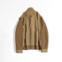 Load image into Gallery viewer, Stand Collar Fake Two Piece Loose Jacket