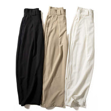 Load image into Gallery viewer, Drape Loose Straight Casual Trousers