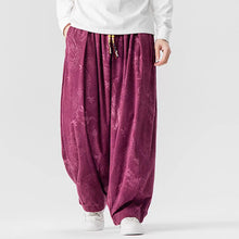 Load image into Gallery viewer, Corduroy Printed Casual Wide-Leg Pants