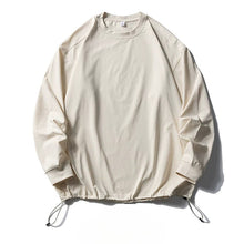 Load image into Gallery viewer, Retro Solid Color Drawstring Quick-drying Shirt