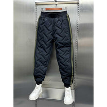 Load image into Gallery viewer, Warm Cotton Loose Striped Thick Tapered Pants