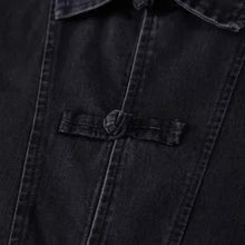 Load image into Gallery viewer, Denim Loose Button-Up T-Shirt