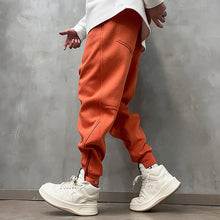 Load image into Gallery viewer, Loose Mid-rise Casual Zippered Sweatpants