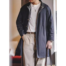 Load image into Gallery viewer, Army Green Lapel Hunting Mid-length Trench Coat