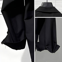 Load image into Gallery viewer, Fake Two Piece Loose Zipper Simple Shirt