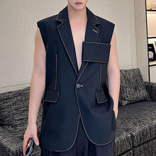 Load image into Gallery viewer, Topstitched Casual Large Pocket Vest