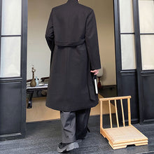 Load image into Gallery viewer, Embroidered Stand-collar Buttoned Mid-length Windbreaker Jacket