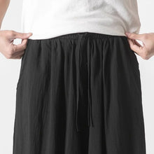 Load image into Gallery viewer, Retro Ice Silk Linen Over-the-Knee Pants