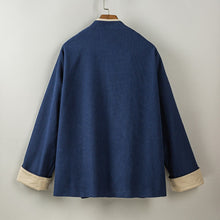 Load image into Gallery viewer, Contrast Trim Frog Button Zen Kimono Jacket