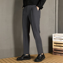 Load image into Gallery viewer, Slim-Fit Fluid Straight-Leg Suit Trousers