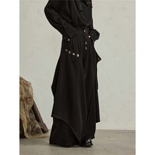 Load image into Gallery viewer, Loose Buttoned Irregular Wide-leg Pants