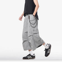 Load image into Gallery viewer, Loose Straight Wide-leg Casual Cropped Trousers