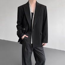 Load image into Gallery viewer, Fake Two-piece Metal Button Shoulder Pad Blazer
