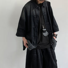 Load image into Gallery viewer, Vintage Loose Buttoned Denim Top