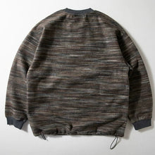 Load image into Gallery viewer, Retro Oil Painting Striped Crew Neck Sweatshirt