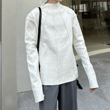 Load image into Gallery viewer, Half Turtleneck Long-sleeved T-shirt