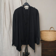 Load image into Gallery viewer, Pile Collar Art Aesthetic Belted Cardigan Top