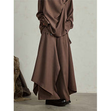 Load image into Gallery viewer, Loose Buttoned Irregular Wide-leg Pants