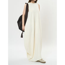 Load image into Gallery viewer, Women's Deep V Neck Asymmetric Curved Balloon Dress