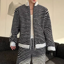 Load image into Gallery viewer, Striped Loose Casual Two-piece Suit