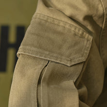 Load image into Gallery viewer, Washed Cargo Lapel Leather Collar Jacket