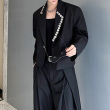 Load image into Gallery viewer, Irregular Button-decorated Suit Jacket Wide-leg Trousers Two-piece Suit